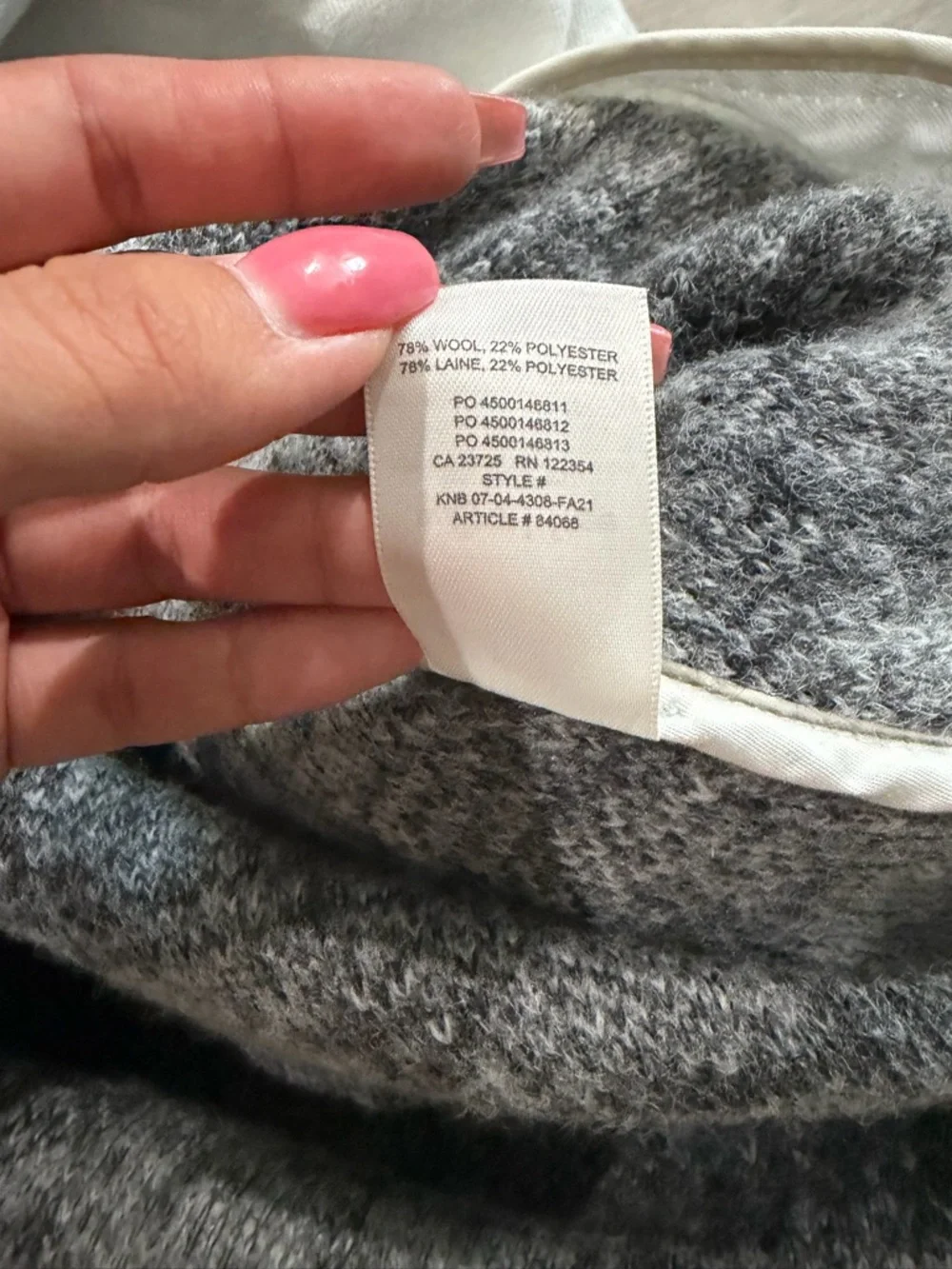 Wilfred Free Gray Textured Wool-Blend Jacket Shacket